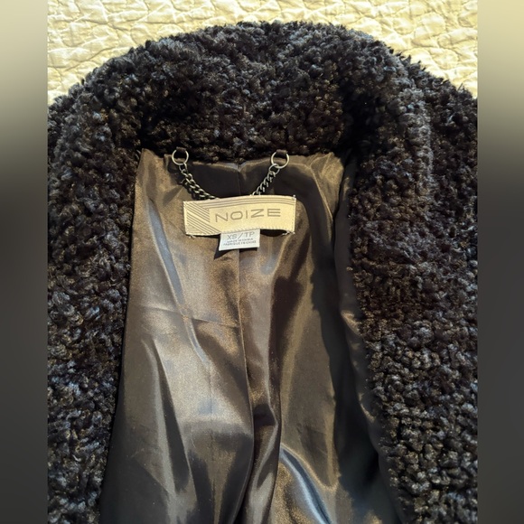 NOIZE Faux Fur Coat Size XS - Picture 9 of 14